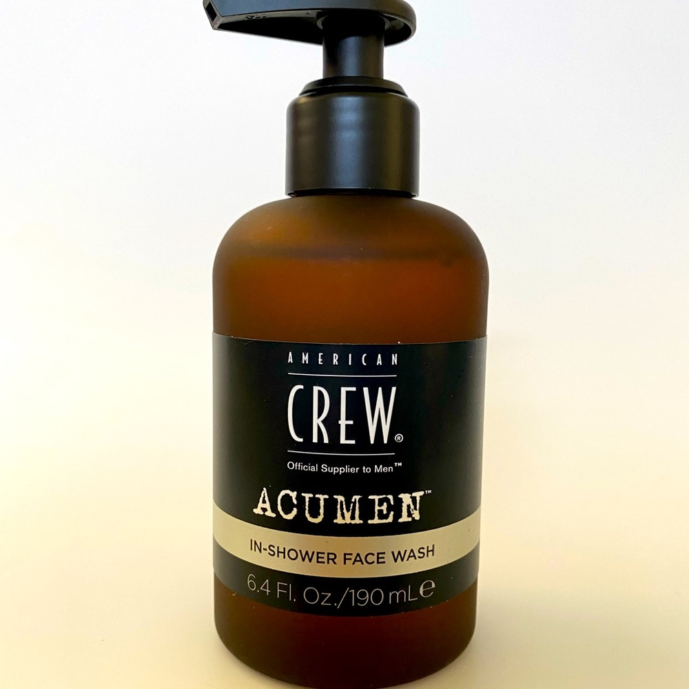 Men's Face Wash by American Crew In-Shower Facial Wash Oil-Free Removes